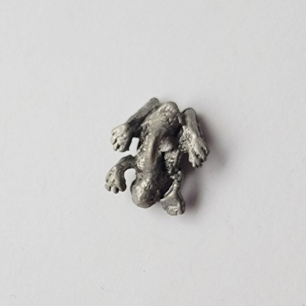 Charm Frog Silver Pewter Animal Charm Figurine Jewelry Collectible Toad - Picture 8 of 10